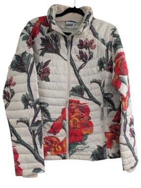 Columbia Botanical Print Quilted Puffer Jacket. XL